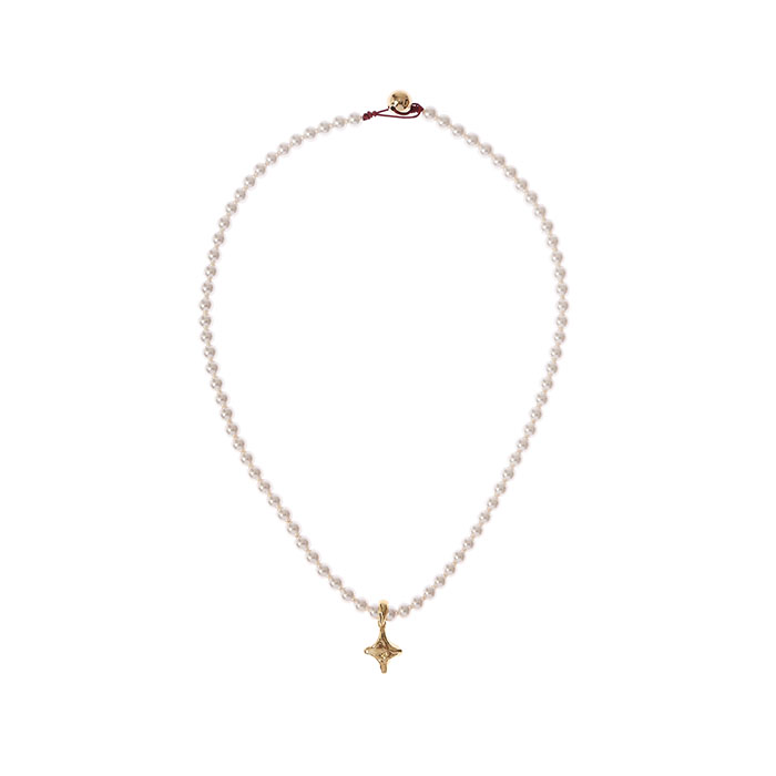 [리퍼브] MIMI Metal Twinkle 5mm Pearl Necklace