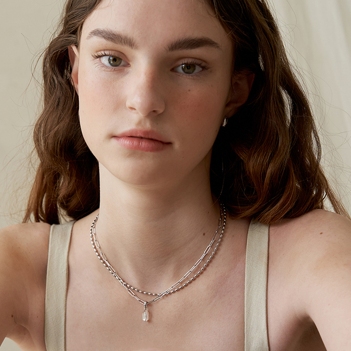 [리퍼브] BONBON Gemstone Pendant Necklace