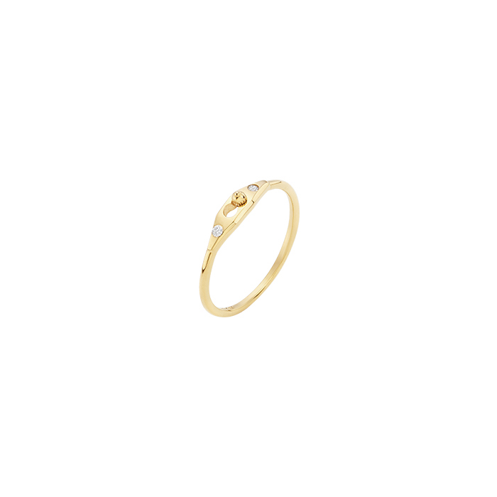 SEASONS 14-Karat Gold Lock Ring