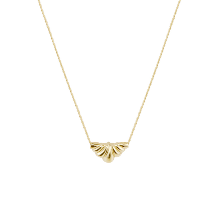 SEASONS 14-Karat Gold Croissant Necklace