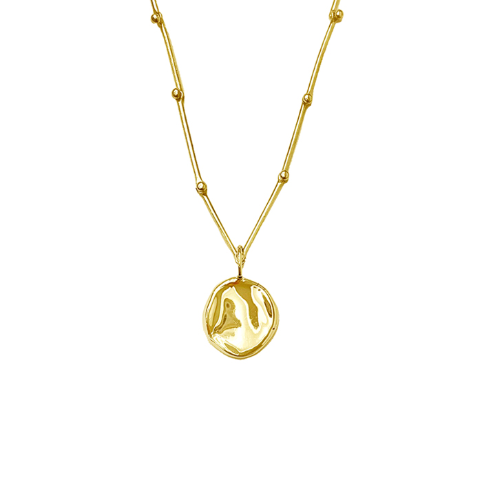 BLOOM Round Pendant Necklace