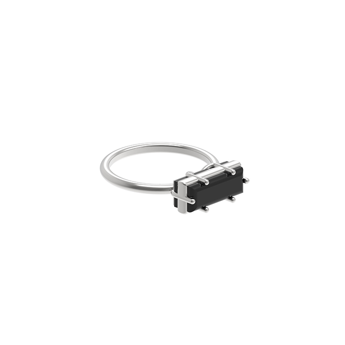 BLOOM Prong Onyx Ring