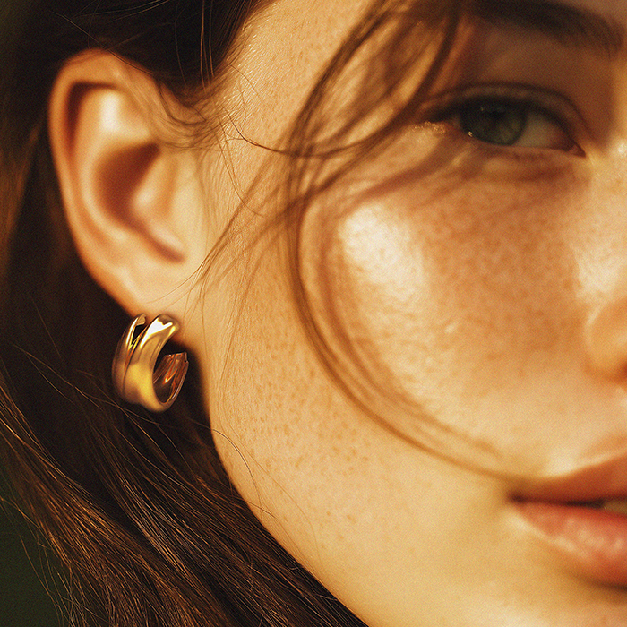 BLOOM Wave Hoop Earrings