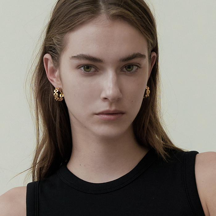 [킴킴민 x MZUU] CLASSIC Large Hoop Earrings