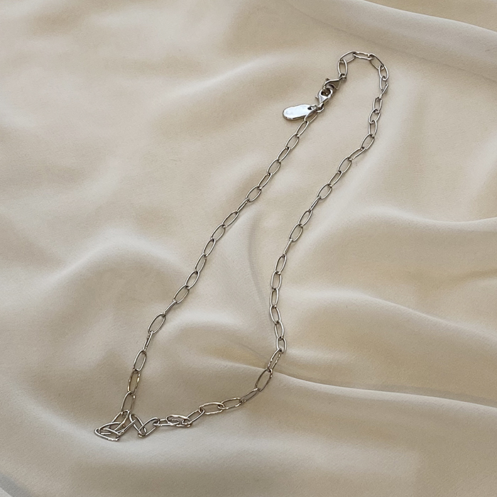 [리퍼브] Silver Chain Necklace / Maskstrap