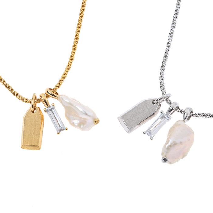 [GRAY Collection] 3 Pendants Set Rope Necklace