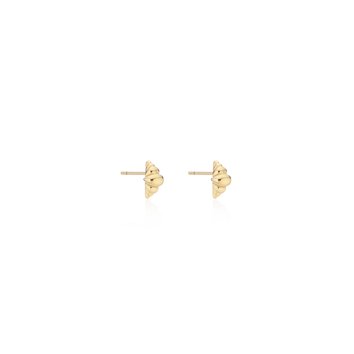 SEASONS 14-Karat Gold Croissant Earrings