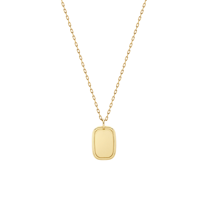 SEASONS 14-Karat Gold Frame Necklace