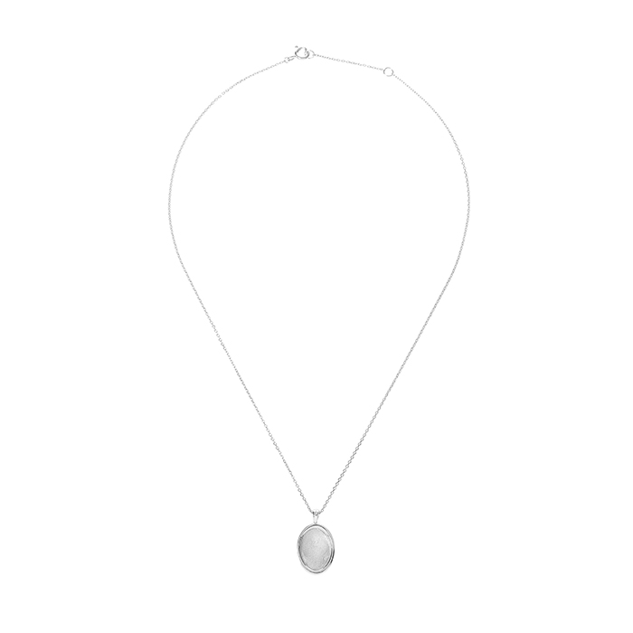 [리퍼브] BONBON Frame Oval Necklace