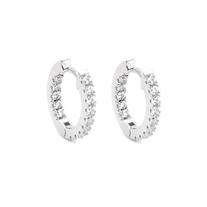 Jiyoungdorner Hoop Earrings Silver925 15mm