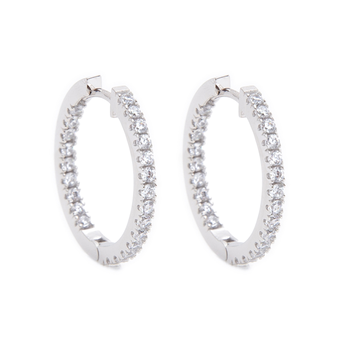 Jiyoungdorner Hoop Earrings Silver925 22mm