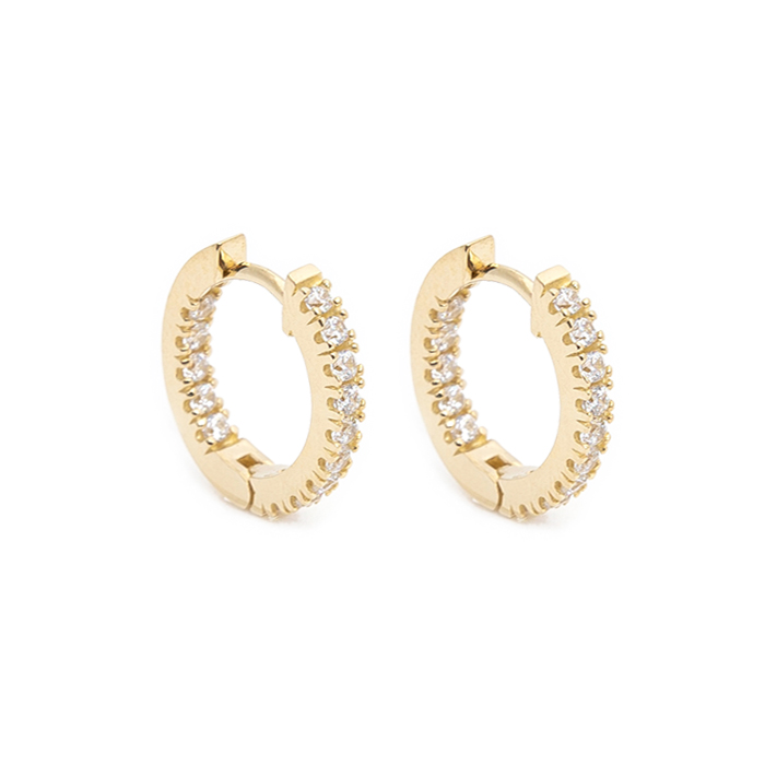 Jiyoungdorner Hoop Earrings 14-Karat Gold 15mm