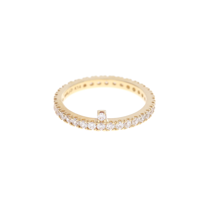 Jiyoungdorner Crystal Ring 14-Karat Gold