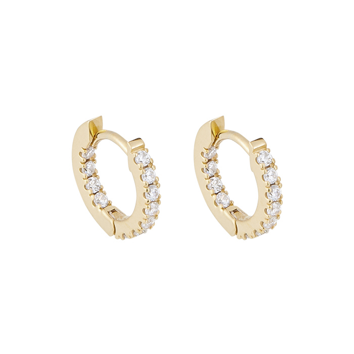 Jiyoungdorner Hoop Earrings 14-Karat Gold 11mm