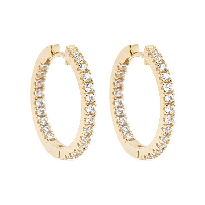 Jiyoungdorner Hoop Earrings 14-Karat Gold 22mm