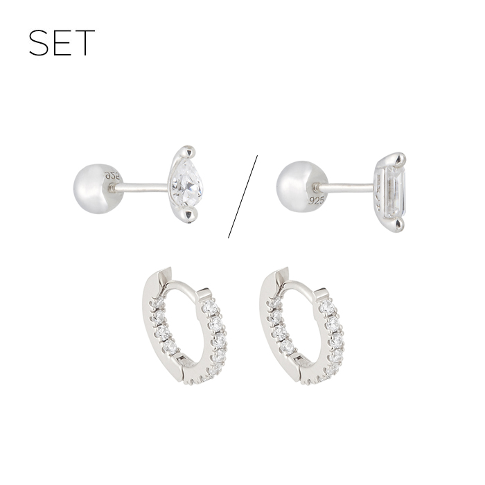 Jiyoungdorner Hoop Earrings & Piercing SET