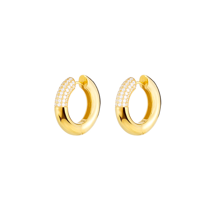 BIJOU Large Hoop Earrings