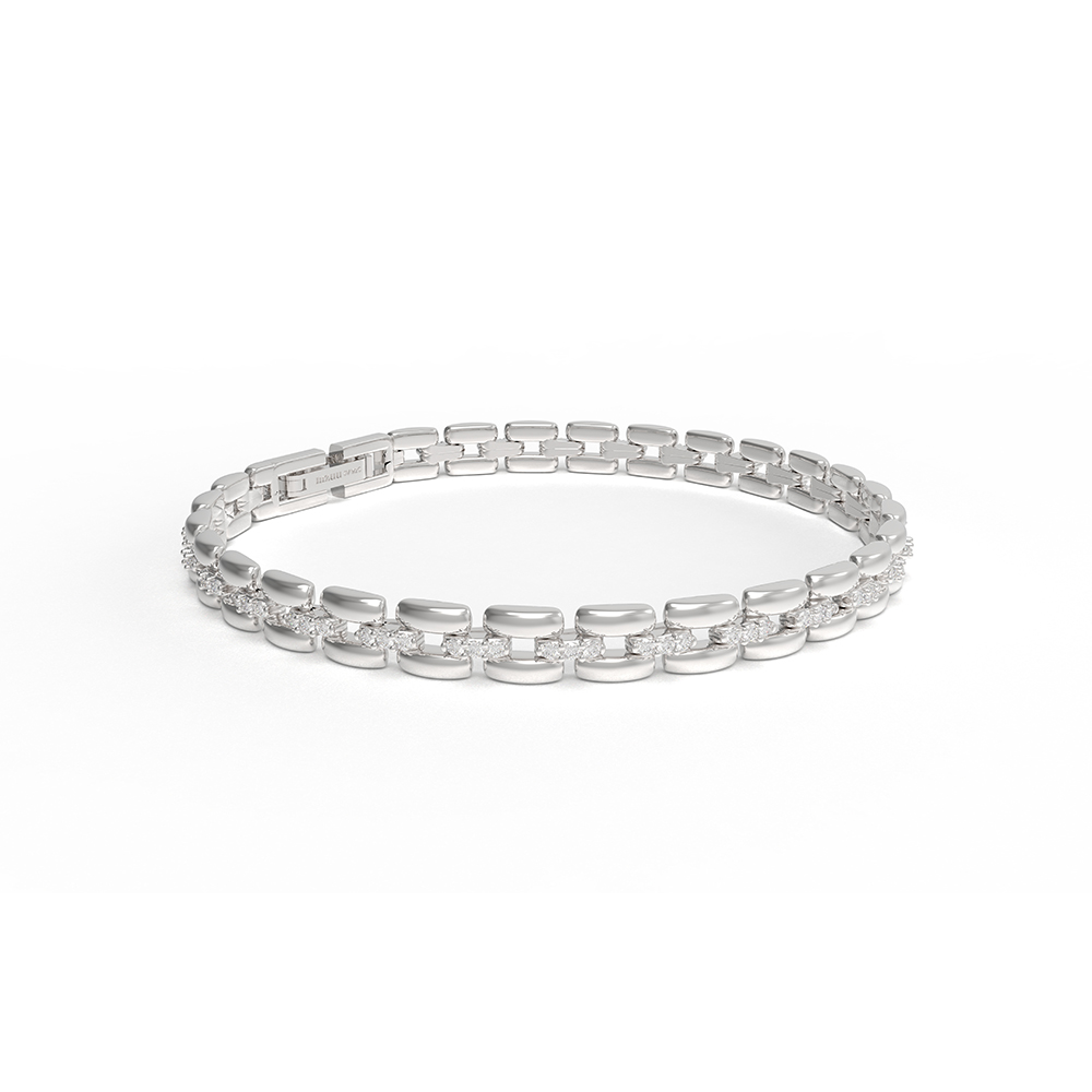 [양마켓 x 엠주] Classic Joint Slim Crystal Bracelet