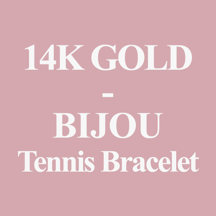 14K Bijou lab-Dia Tennis Bracelet