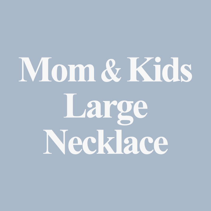 Mom & Kids Large Pendant Necklace